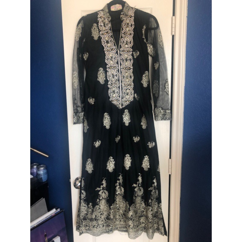 Brand new black and gold Pakistani formal outfit